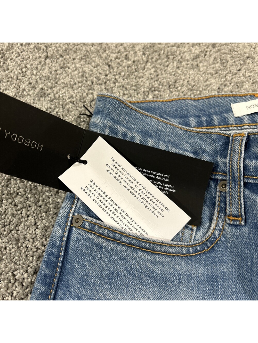 Nobody’s Denim Blue Jeans Classic Women’s Slim Fit High Rise Size 24 - Picture 3 of 10